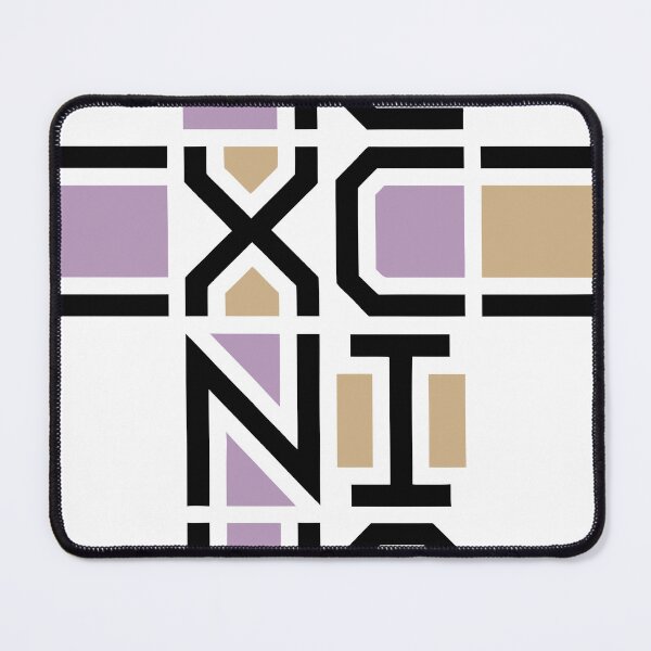 Item preview, Copy of Ic Xc Nika Victor Cross Jesus Christ Conquers modern design, black words, beige and pink ornaments designed and sold by clon-dot-net.