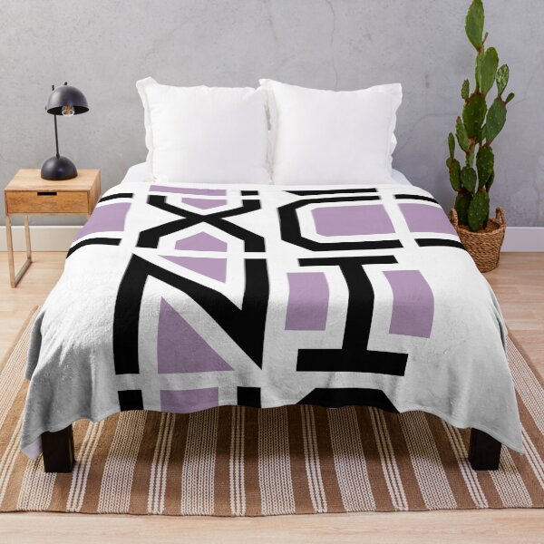 Item preview, Ic Xc Nika Victor Cross Jesus Christ Conquers modern design, black words, purple ornaments designed and sold by clon-dot-net.