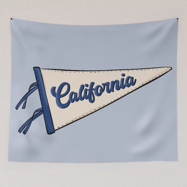 Item preview, Vintage California Pennant Flag designed and sold by Alexandra Jones.
