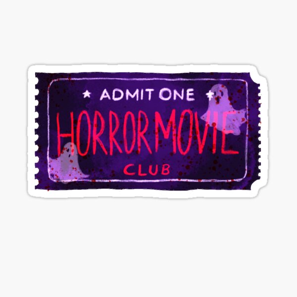 Horror Movie Club Sticker