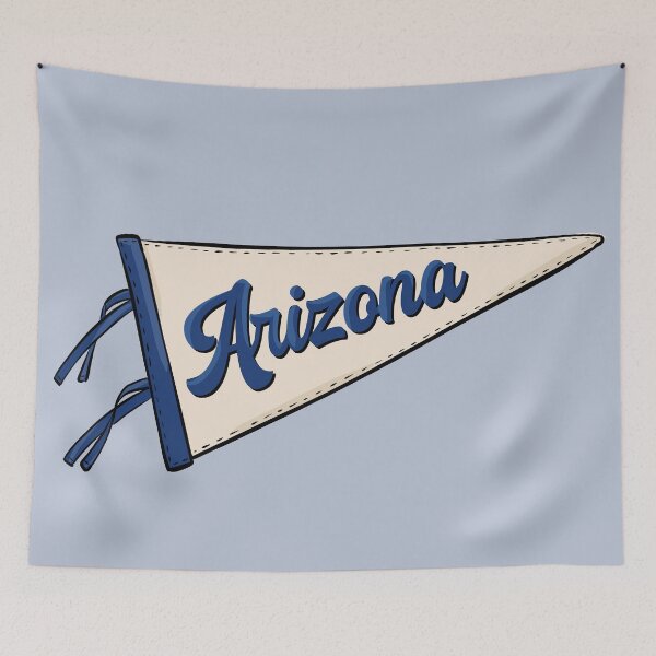 Item preview, Vintage Arizona Pennant Flag designed and sold by Alexandra Jones.