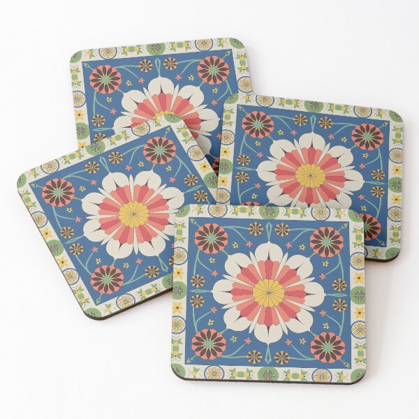 Item preview, Colorful Floral Geometric Pattern Art Print designed and sold by Dshoppin.