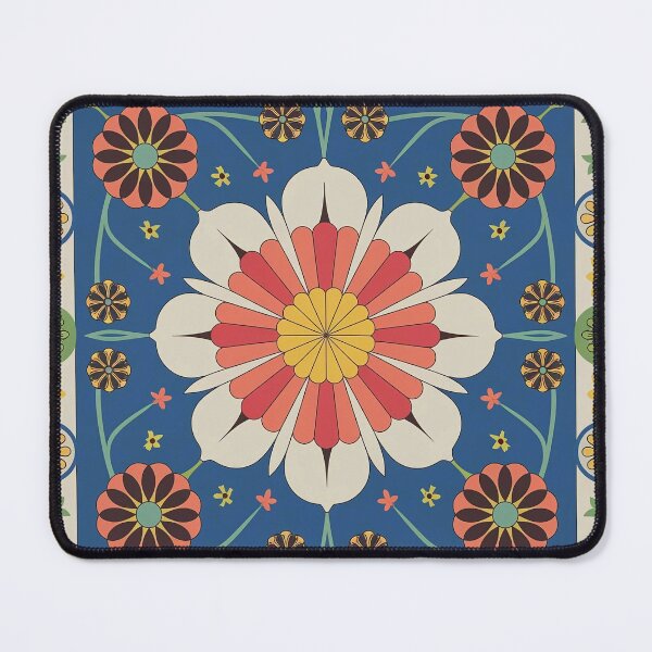 Item preview, Colorful Floral Geometric Pattern Art Print designed and sold by Dshoppin.