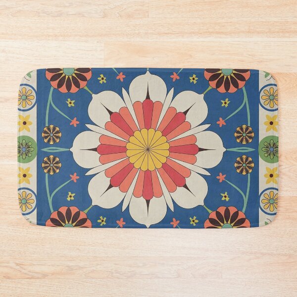 Item preview, Colorful Floral Geometric Pattern Art Print designed and sold by Dshoppin.