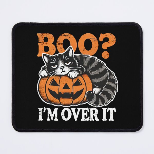 Item preview, Boo? I'm Over It Halloween Cat Sarcastic Design designed and sold by Dream-Fab.