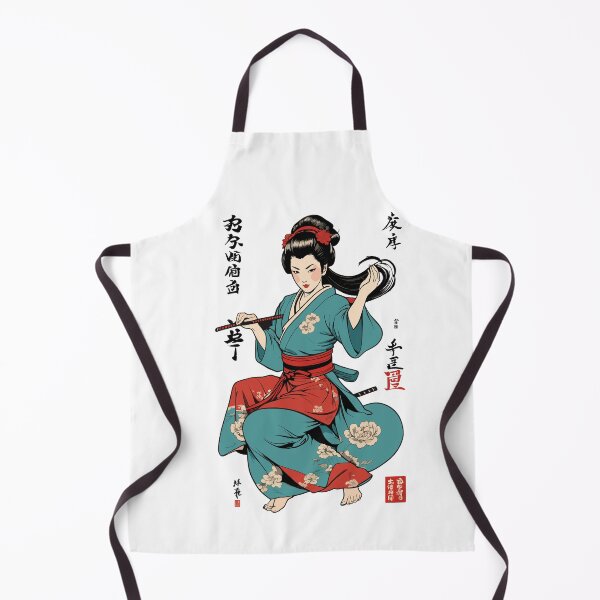 Item preview, Kunoichi Ninja Geisha Samurai Artwork Anime designed and sold by LuminOrb.