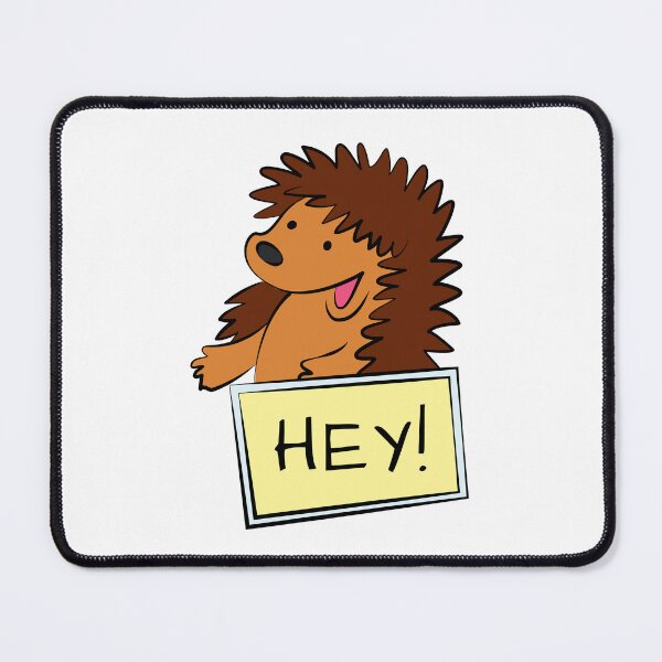 Item preview, cheerful hedgehog says hey designed and sold by Ekaterina  Biserova.