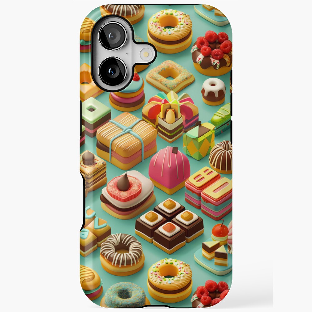 Delicious 3D Chocolate Pastries Frosting iPhone MagSafe Tough Case
