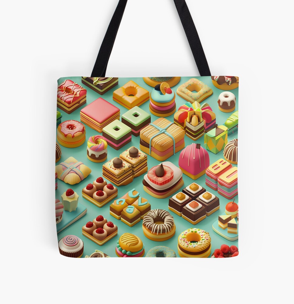 3D Chocolate Pastries and Frosting Tote