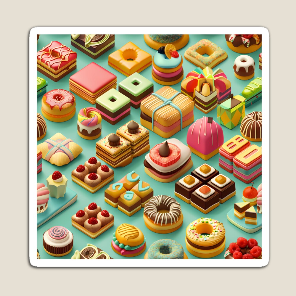 Delicious 3D Chocolate Pastries Frosting Magnet