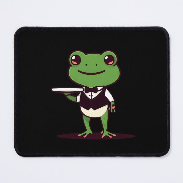 Item preview, A Cute Waiter Frog designed and sold by DWorriBHappi.
