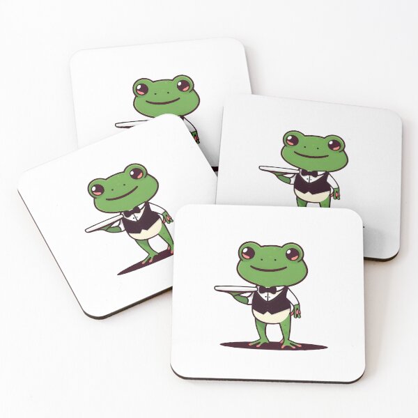 Item preview, A Cute Waiter Frog designed and sold by DWorriBHappi.