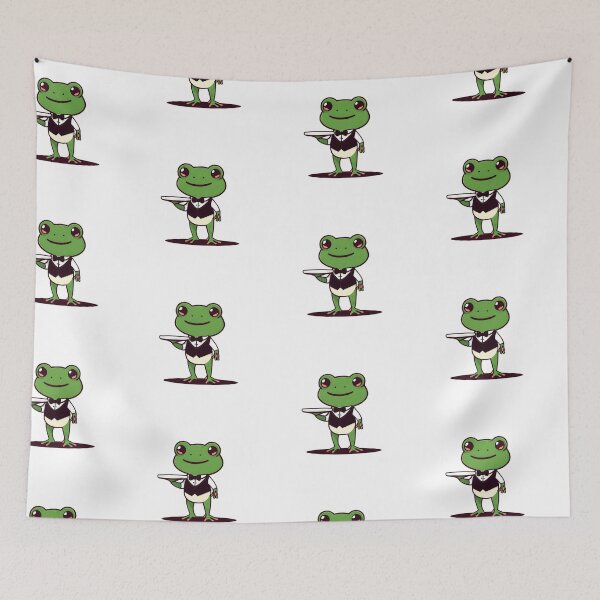 Item preview, A Cute Waiter Frog designed and sold by DWorriBHappi.