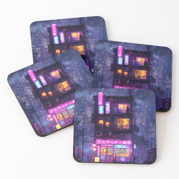 Item preview, Neon City in the Rain designed and sold by elmindo.