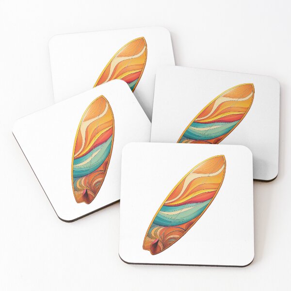 Item preview, Surfboard in colorful comic style designed and sold by BysonDesigns.