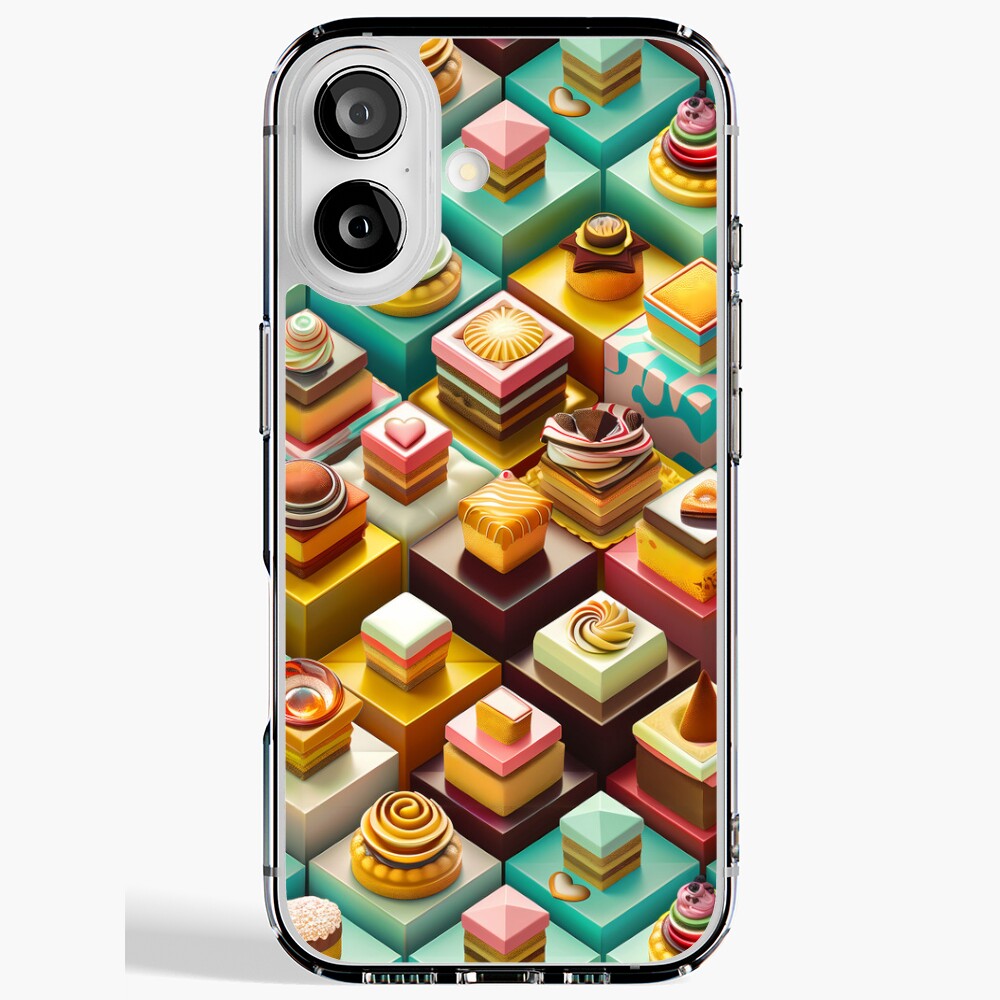iPhone Soft Case - Chocolate Frosted Isometric Pastries