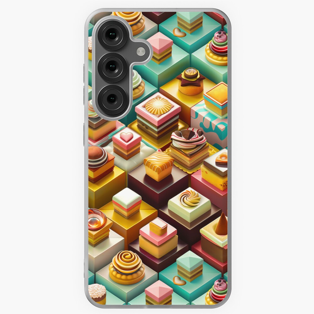 Chocolate Frosted Isometric Pastries