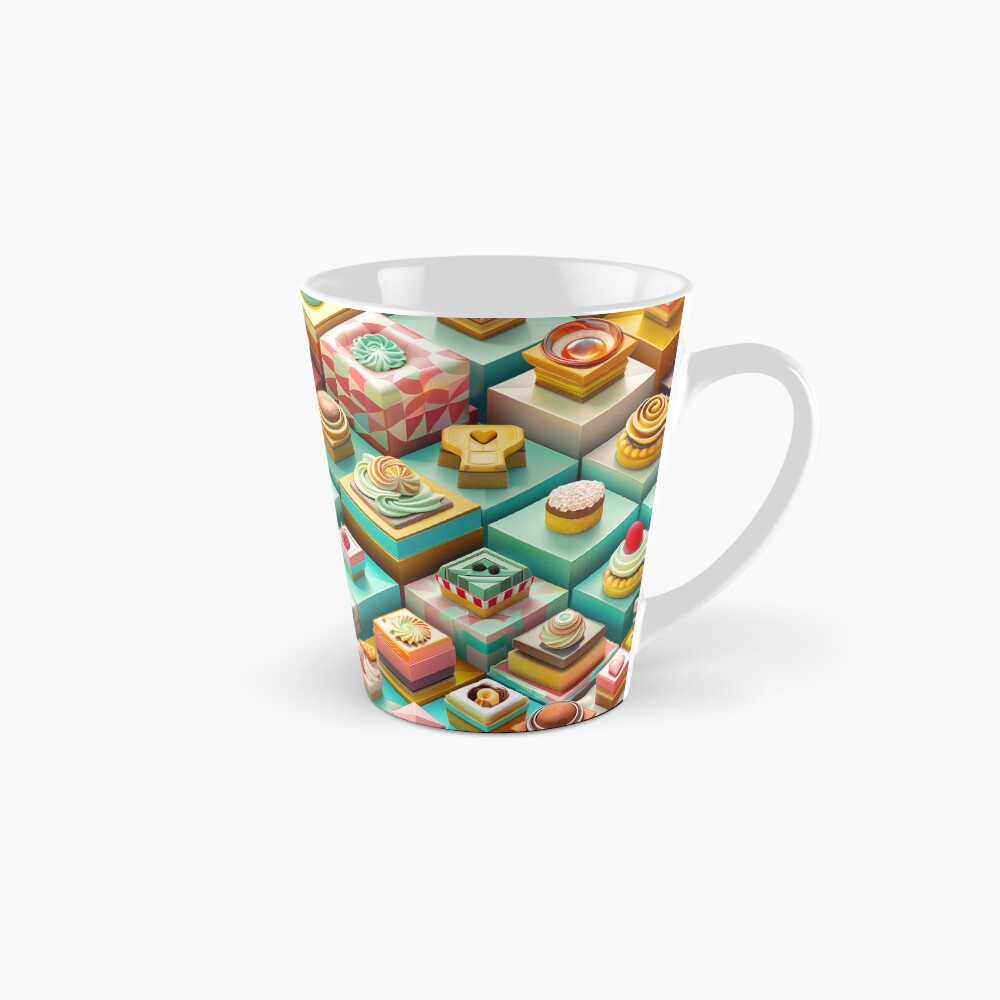 Tall Mug Chocolate Frosted Isometric Pastries Tall Mug Chocolate Frosted Isometric Pastries