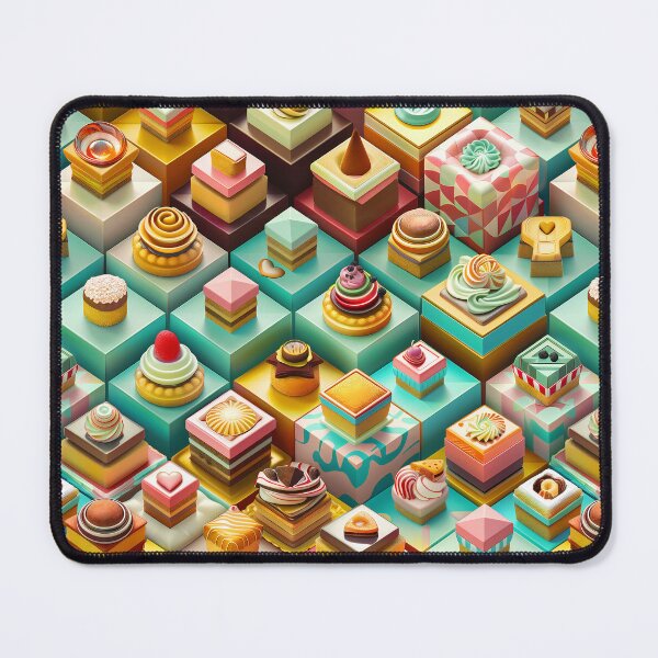 Item preview, Chocolate Frosted Isometric Pastries  designed and sold by Magic Pixels Shop.