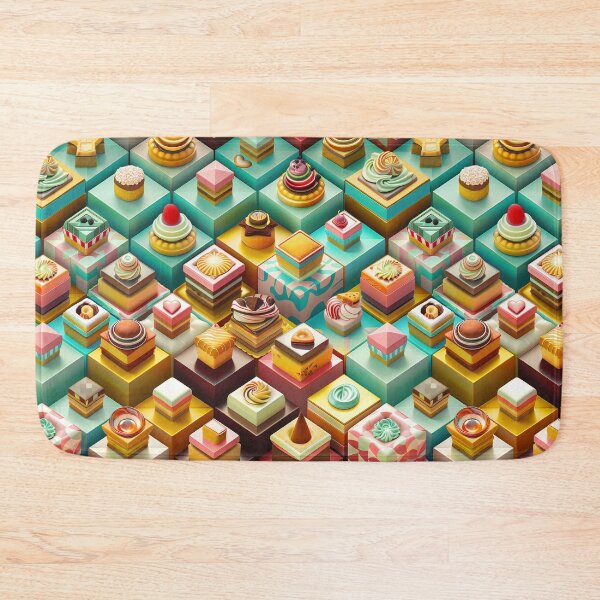 Item preview, Chocolate Frosted Isometric Pastries  designed and sold by Magic Pixels Shop.