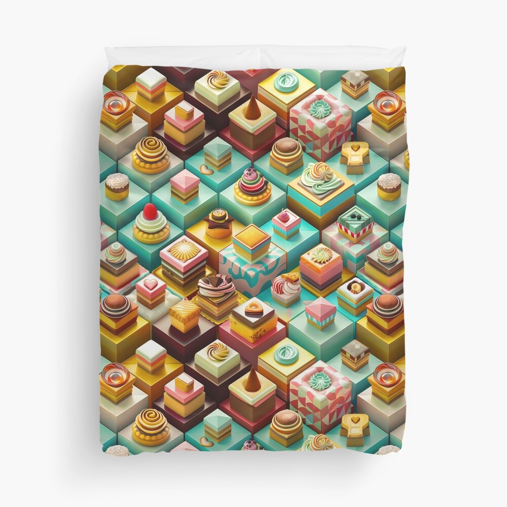 Chocolate-Frosted Isometric Pastries
