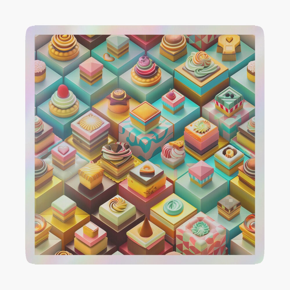 Chocolate-Frosted Isometric Pastries