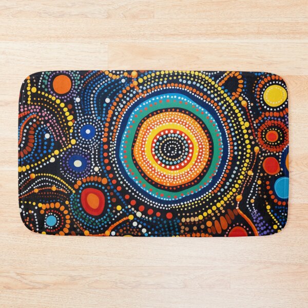 Item preview, Aboriginal Inspired Dot Art - Vibrant Circles designed and sold by GrinGalore.