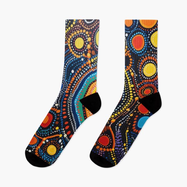 Item preview, Aboriginal Inspired Dot Art - Vibrant Circles designed and sold by GrinGalore.
