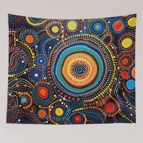 Item preview, Aboriginal Inspired Dot Art - Vibrant Circles designed and sold by GrinGalore.