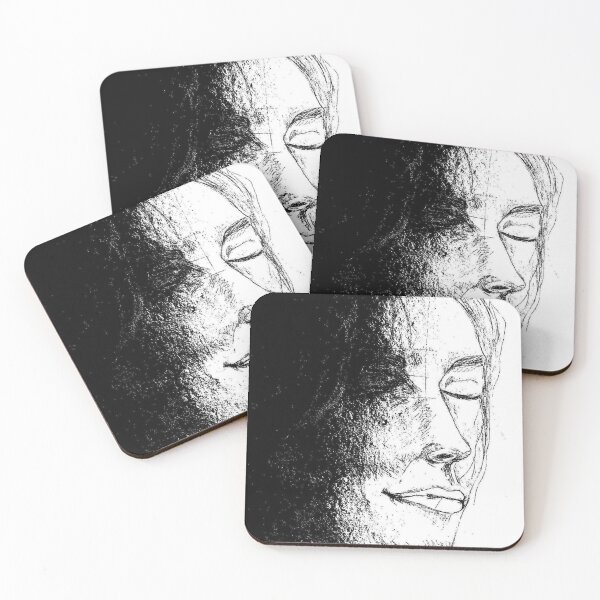 Item preview, Girl in black and white sketch designed and sold by SlavaMira.
