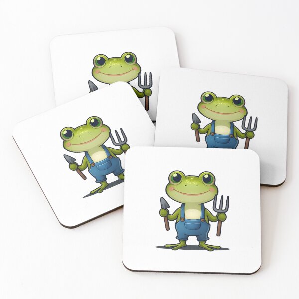 Item preview, A Cute Farmer Frog designed and sold by DWorriBHappi.