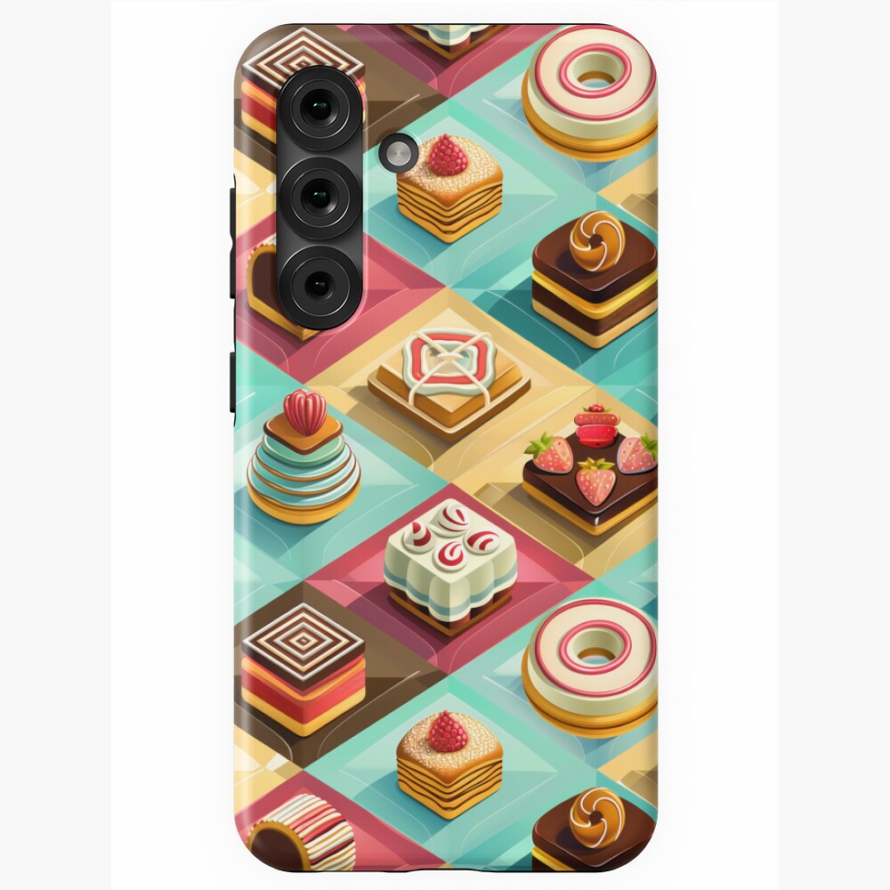 Samsung Galaxy Tough Case Sweet Pastries Fruit Chocolate Squares Samsung Galaxy Tough Case