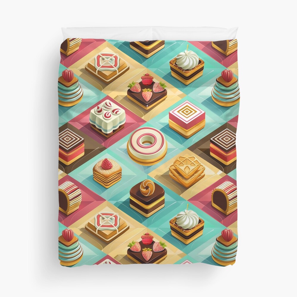 Sweet Pastries: Fruit Chocolate Squares