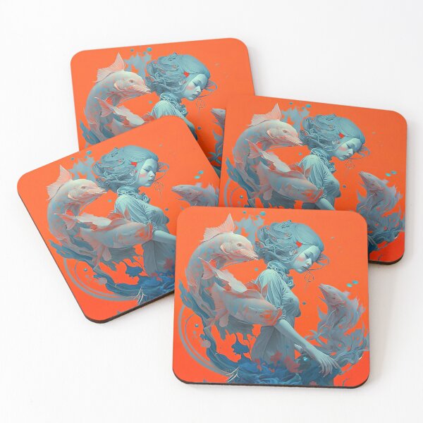 Item preview, Koi Girl designed and sold by BlackHoleShop.