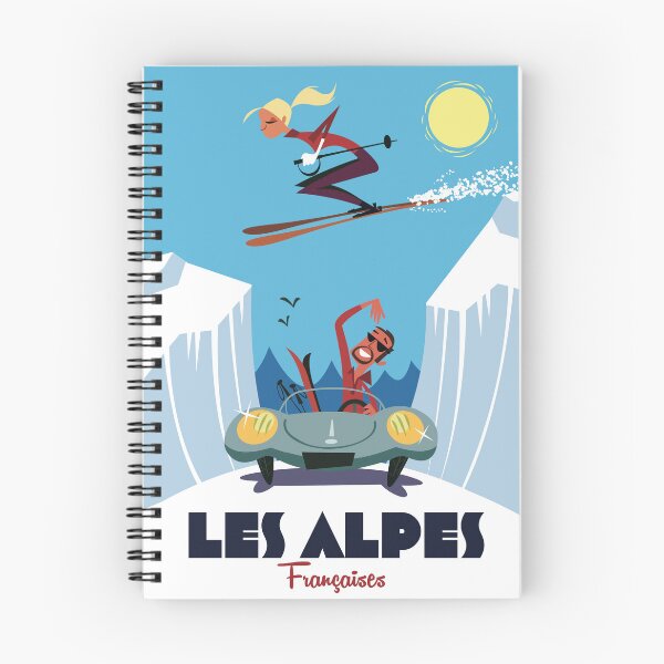 Item preview, Les Alpes Francaises poster designed and sold by Gary Godel.