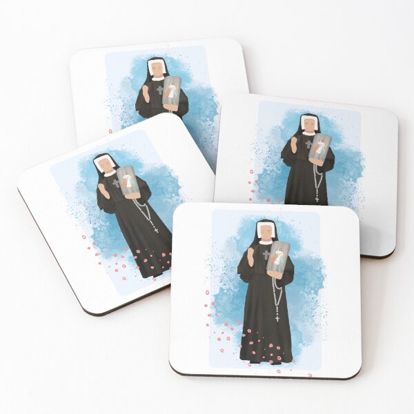 Item preview, Saint Faustina catholic illustration designed and sold by Dominika Farkašová.