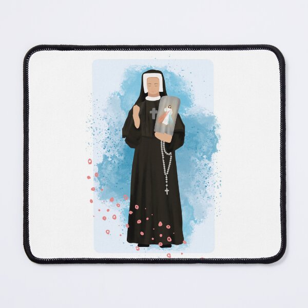Item preview, Saint Faustina catholic illustration designed and sold by Dominika Farkašová.
