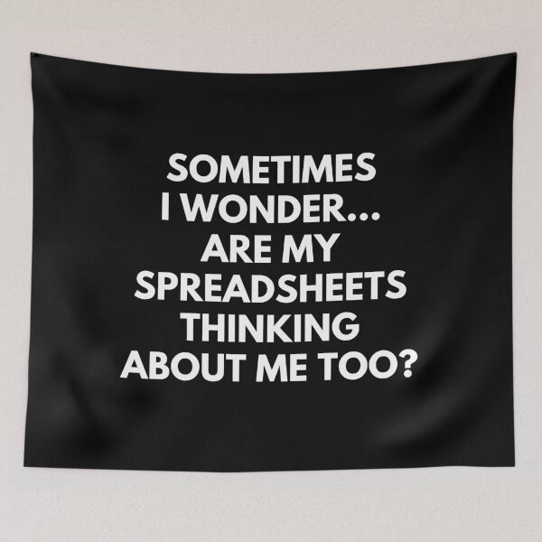 Item preview, Accounting Funny Spreadsheet Saying designed and sold by CuteLovelyDesigns.