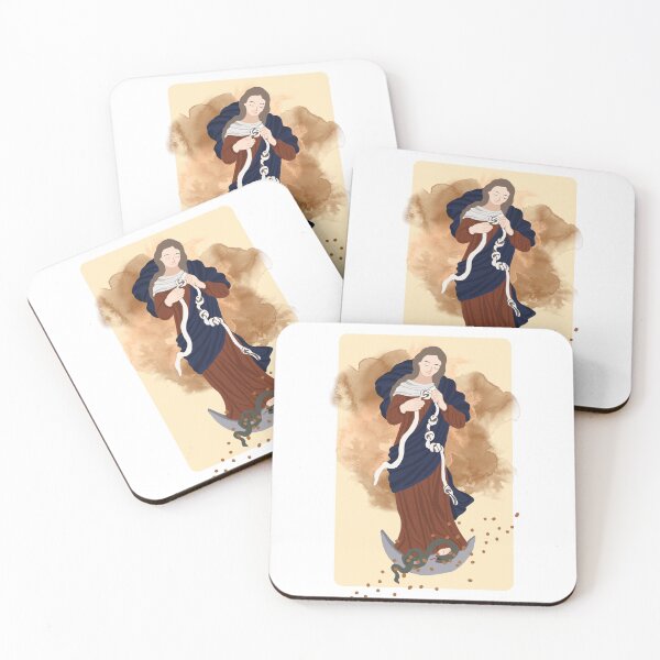 Item preview, Our Lady Undoer of Knots catholic illustration designed and sold by Dominika Farkašová.