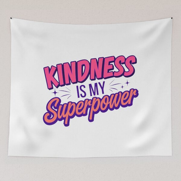 Item preview, Kindness is My Superpower Motivational Quote Apparel designed and sold by BunBuntheDog-.