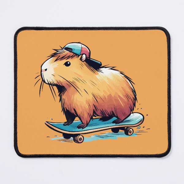 Item preview, Cool Capybara Skateboarding designed and sold by TomFrontierArt.