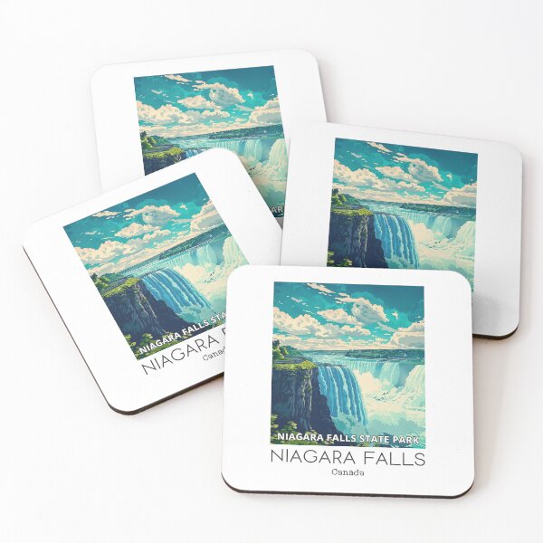 Item preview, A Vintage Travel Illustration of the Niagara Falls - Canada designed and sold by GoodOldVintage.