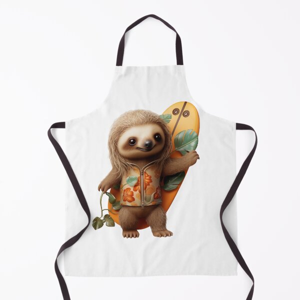 Item preview, Cool surfer sloth with surf board designed and sold by Daydreamsatdawn.
