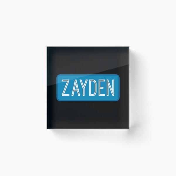 Artikelvorschau, Name von Zayden entworfen und verkauft von Jeallan Designs.