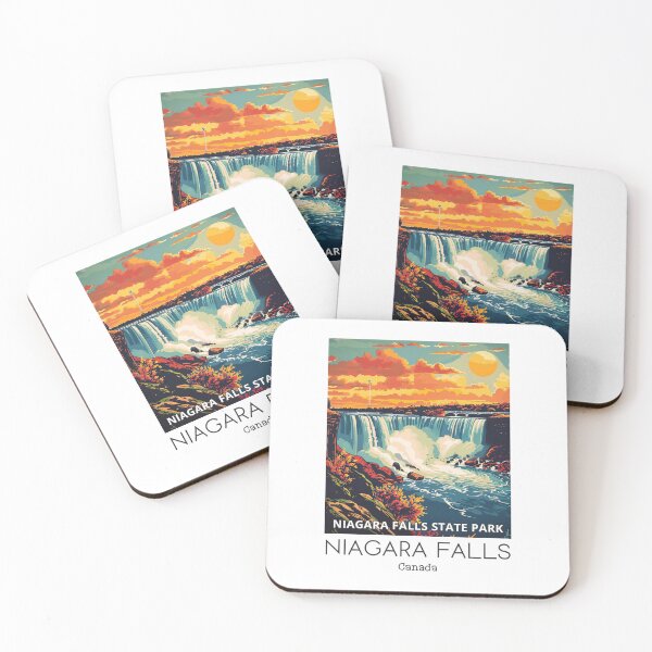 Item preview, A Vintage Travel Illustration of the Niagara Falls - Canada designed and sold by GoodOldVintage.