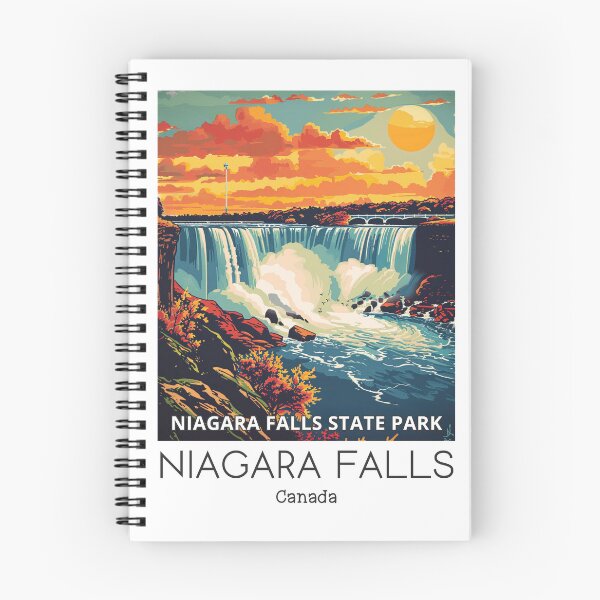 Item preview, A Vintage Travel Illustration of the Niagara Falls - Canada designed and sold by GoodOldVintage.