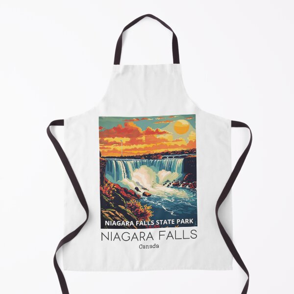 Item preview, A Vintage Travel Illustration of the Niagara Falls - Canada designed and sold by GoodOldVintage.