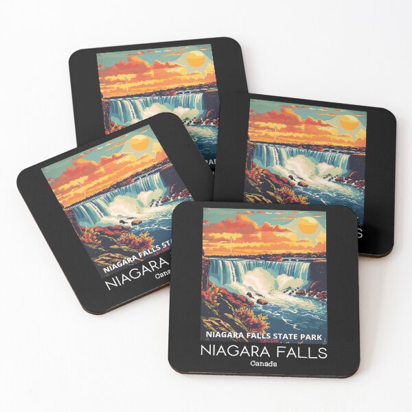 Item preview, A Vintage Travel Illustration of the Niagara Falls - Canada designed and sold by GoodOldVintage.