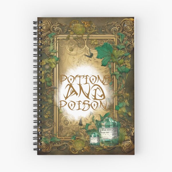 Item preview, Hardcover/hardback Potions and poisons recipe book  designed and sold by Kobemyers.