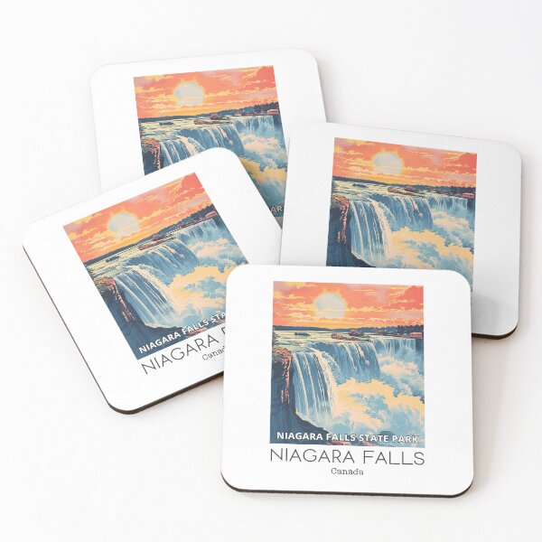Item preview, A Vintage Travel Illustration of the Niagara Falls - Canada designed and sold by GoodOldVintage.